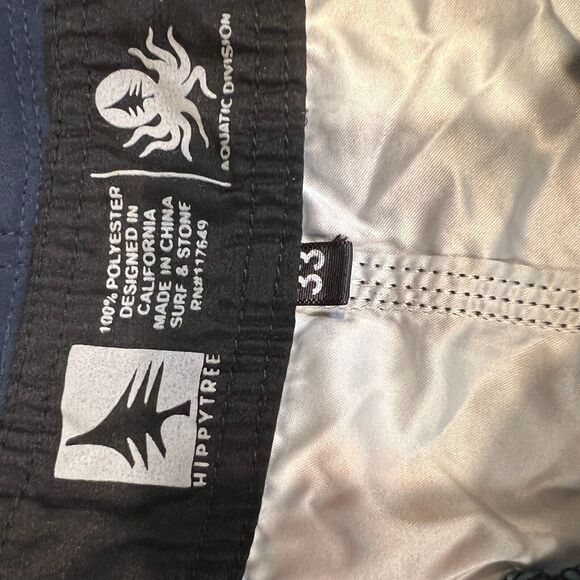 Hippy Tree Men's Size 33 Board Shorts Surf Swim Trunks Surf Pine Cone Print - Picture 3 of 8